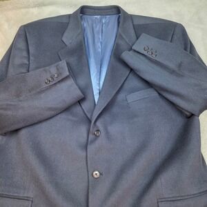 Studio Milan 100% Cashmere Blazer Mens 52L Navy Blue 3-Button Sport Coat Canada